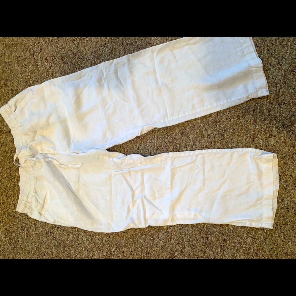 100% Linen Merona Women’s Flowing Pants. Size Lg.